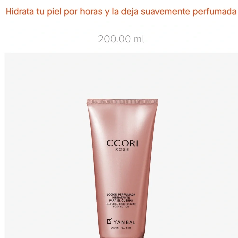 Yanbal PERFUMED BODY LOTION Locion perfumada hidratante para el cuerpo